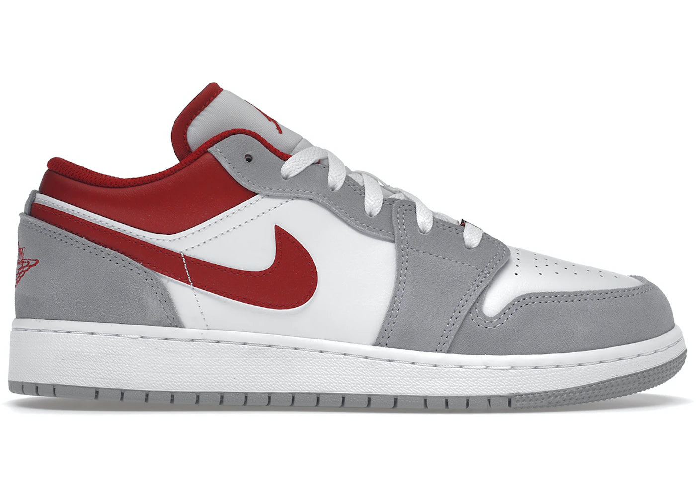 Jordan 1 Low SE Light Smoke Grey Gym Red (GS)