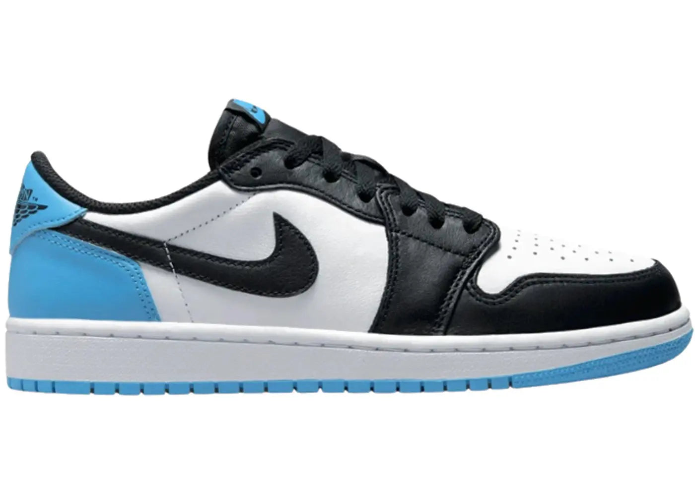 Jordan 1 Low Black Dark Powder Blue (W)