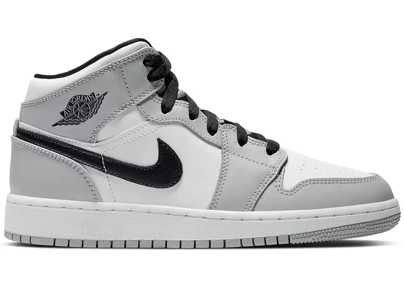 Jordan 1 Mid Light Smoke Grey (GS)