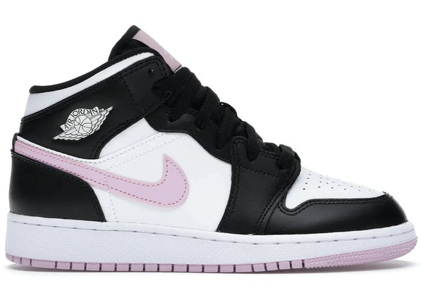 Jordan 1 Mid White Black Light Arctic Pink (GS)